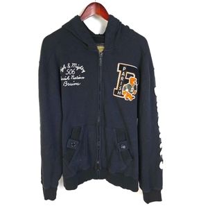 Men's 2XL Parrish Bruins Full Zip Black Hoodie